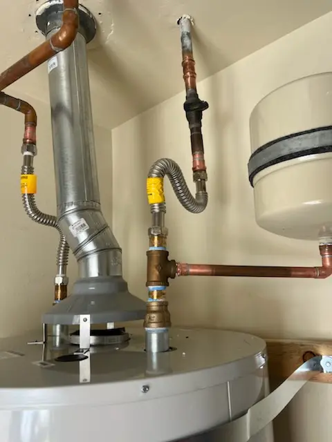 Water heater installation and plumbing repair in Whisperren Oaks